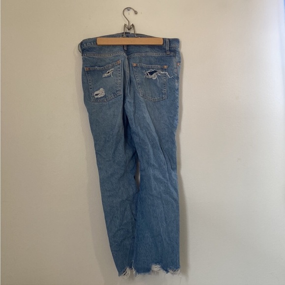 Free People Blue Ankle Cropped Jeans - Picture 4 of 7